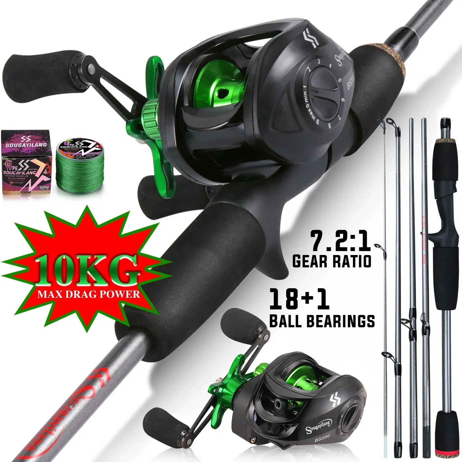 Fishing Line Spooler - Sougayilang – canne à pêche Combo