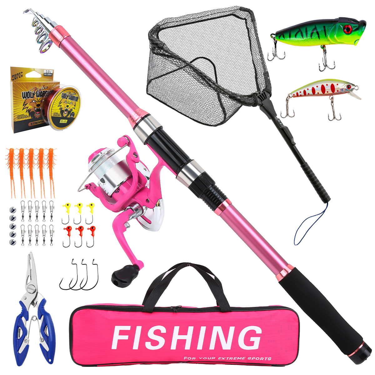 Kit complet de canne à pêche t - Fishing Line Spooler avis et prix