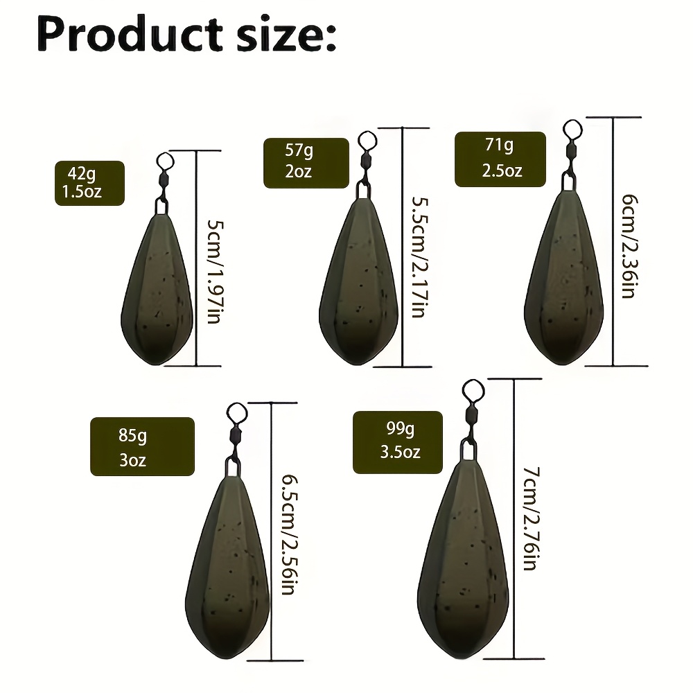 Lot de 4 poids de pêche à la c - Saltwater Line avis et prix