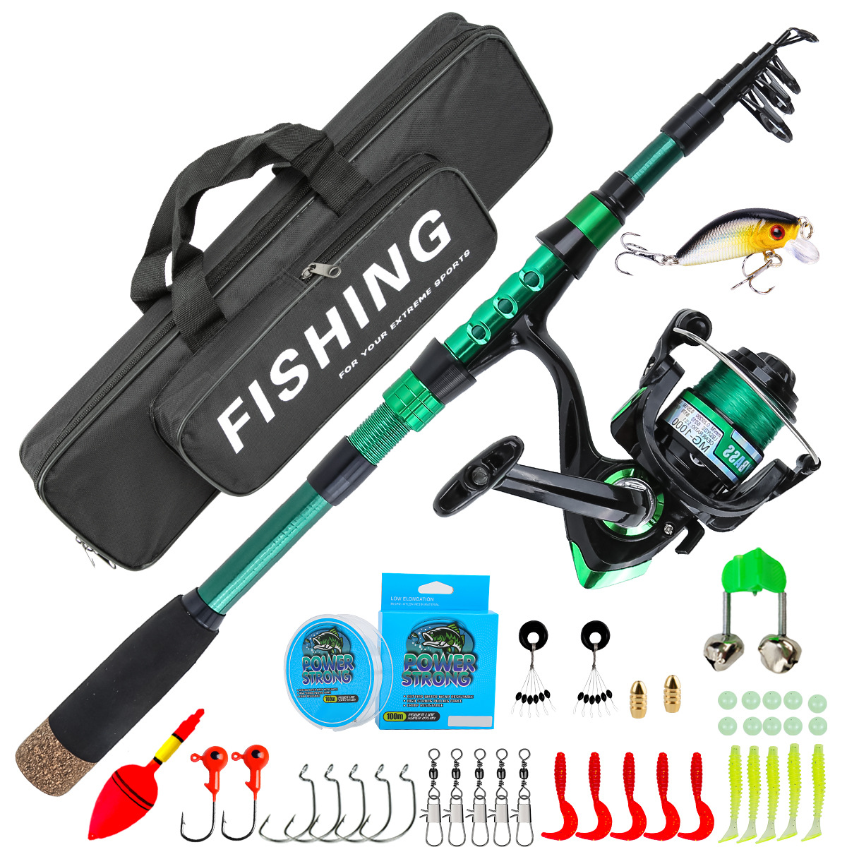 Canne à pêche télescopique en  - Fishing Line Box avis et prix